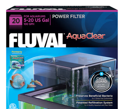 Fluval AquaClear Aquarium Power Filters, Model 20