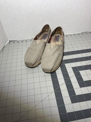Bobs Skechers Memory Foam Shoes Womens 9 Gray Taupe High Jinx Espadrilles Slip
