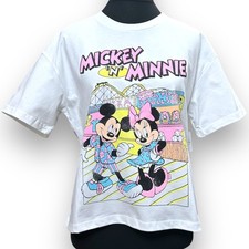 2025 Disney Parks Boardwalk T-Shirt White Graphic Print NEW