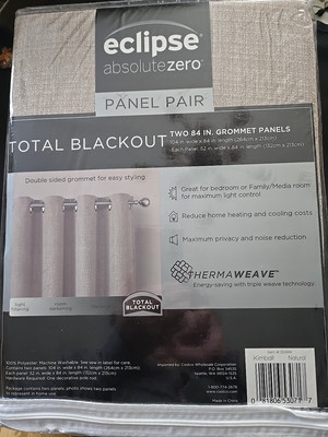 Eclipse Absolutezero Total Blackout   104 in W, 84 Length.  