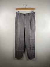 Vintage Georgio Sant Angelo Pants Adult 12 Gray Wool Pleated Women B79