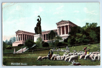 Bavaria Statue and the Ruhmeshalle - München Munich GERMANY Postcard