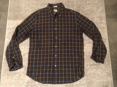 J. Crew Size Medium Classic Button-Down Shirt Longsleeved Plaid C28