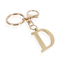 Gold Letter A-Z Keychain for Women Bag Charms Purse Charms For Handbags D