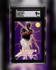 POP 2! 1996 Fleer Ultra Thunder Clap Gold Medallion # SGC 9!