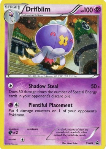 Moderately Played Drifblim - BW64 - Promotional Pokemon BW Promos