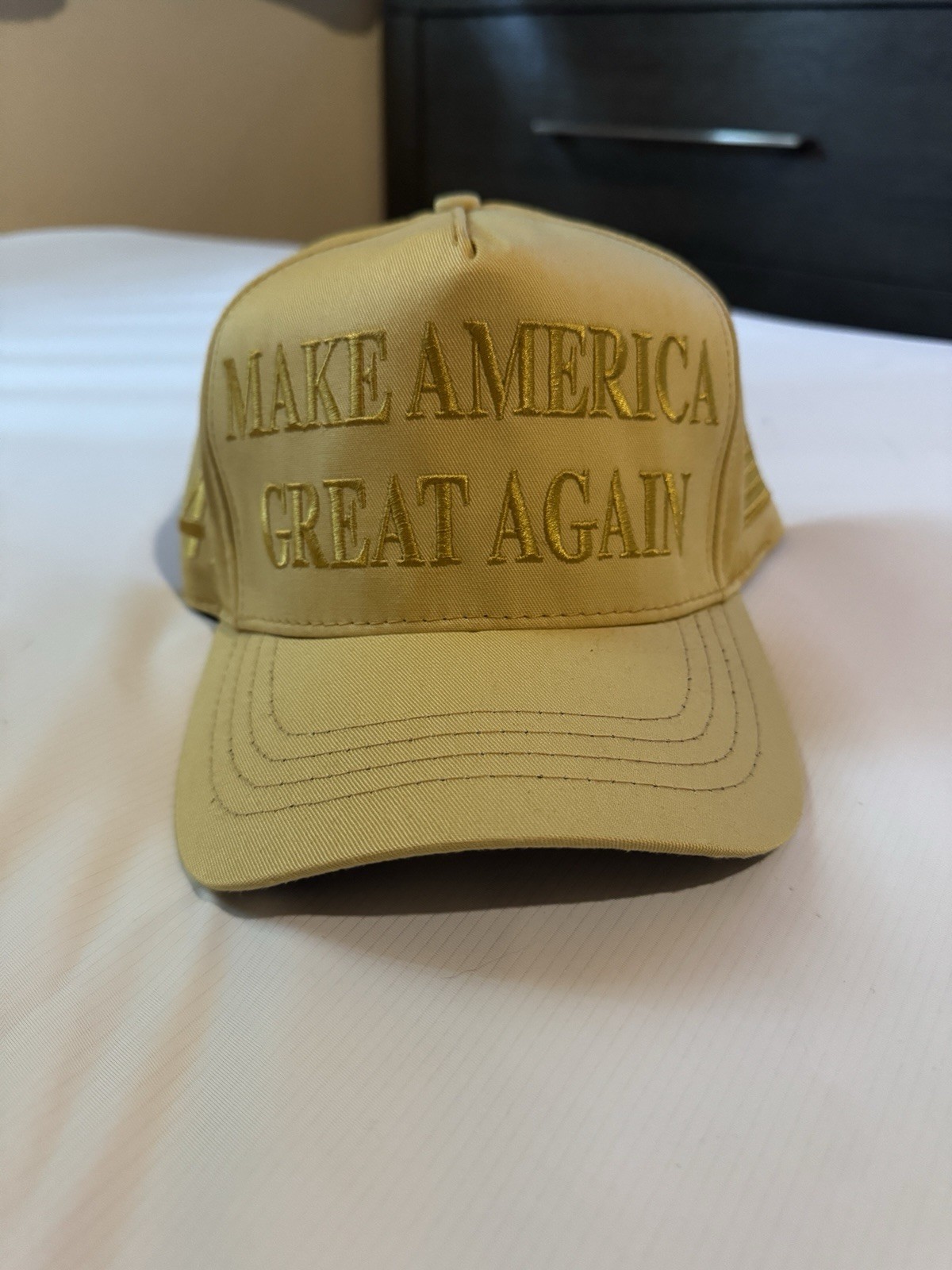 Cali-Fame Gold MAGA Trump 45-47 RNC Limited Edition Hat