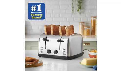 Russel Hobbs Worcester 4 Slice Brushed Toaster 18790 - Picture 4 of 4