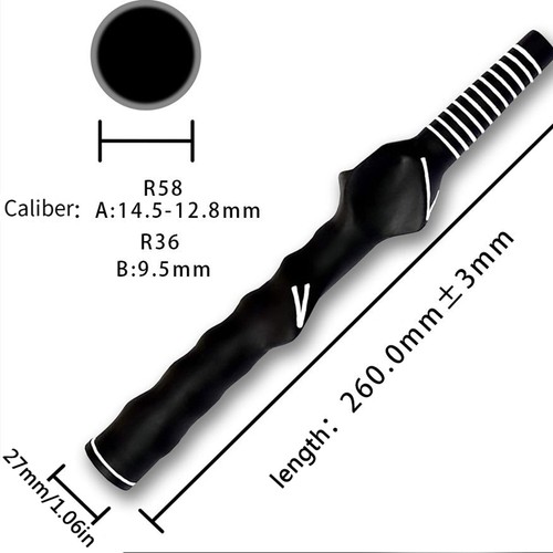 2Pcs Right-Hand Golf Swing Training Grip Standard Teaching Aid Trainer Warm Up - Picture 2 of 9