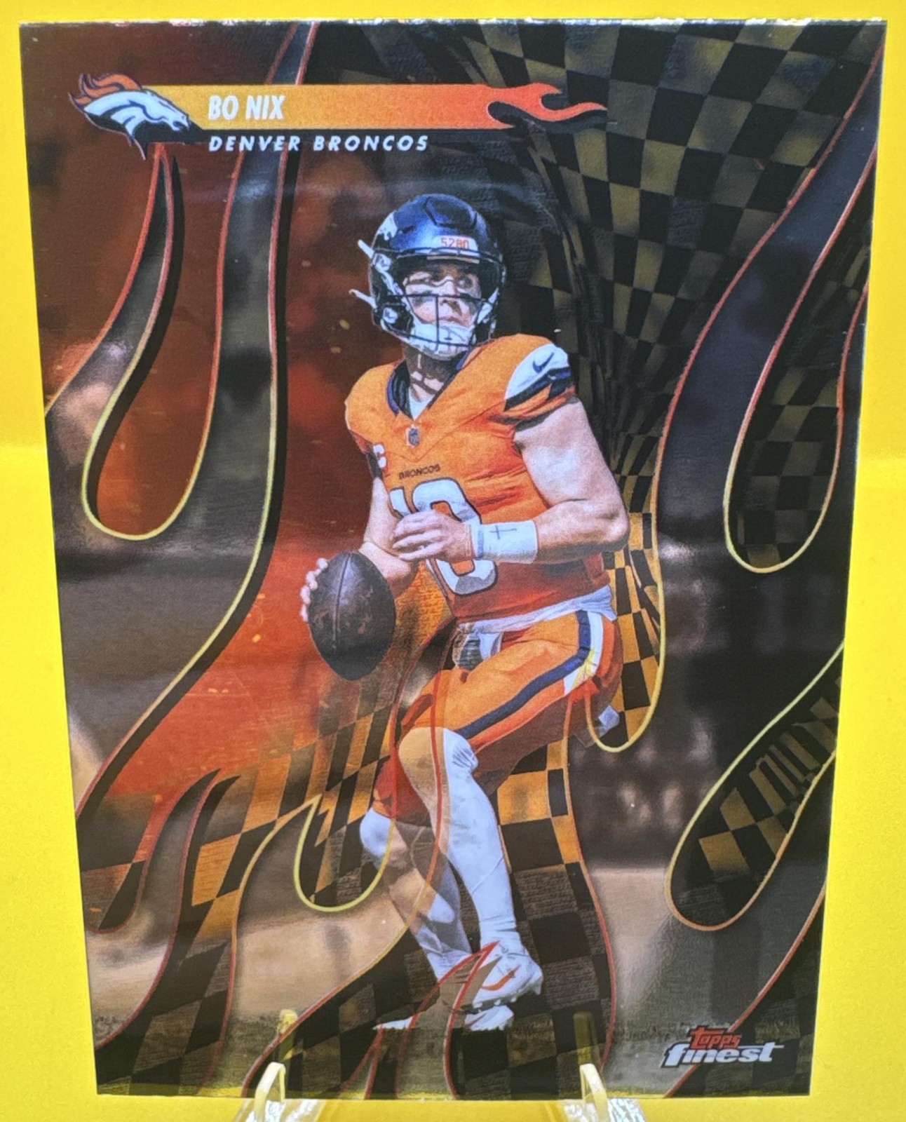 2025 Topps Finest Bo Nix #T-15 Torchers Broncos