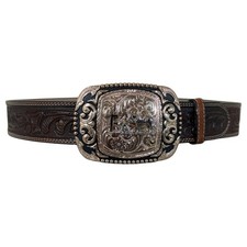 Mexican Oracion Praying Charro Cowboy Belt Buckle Hebilla Vaquero Made In Mexico