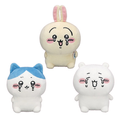 Chiikawa weinende Plüschpuppe Stofftier Hase Hachiware Set