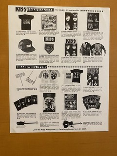KISS⚡️UNMASKED MERCH INSERT 1980 AUCOIN