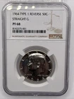 1964 Kennedy Half Dollar 50c NGC PF 68 Proof Straight G Type 1 Reverse