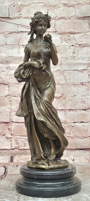 Luxury Bronze Venus Rose Goddess Sculpture Museum Quality Artwork