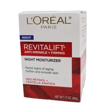 L'Oreal  RevitaLift Anti-Wrinkle + Firming Night Cream Moisturizer 1.7 oz