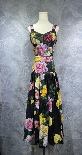 women's 2025 spring suspender cotton print blouse+overskirt suit - 第 1/7 張圖片