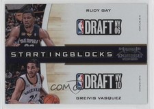 2010 Playoff Contenders Patches Starting Blocks Rudy Gay Greivis Vasquez #30 0a1