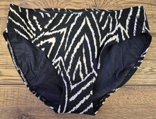 Fantasie 'Silhouette Island' Bikini Bottoms Black & White Size Small NWT