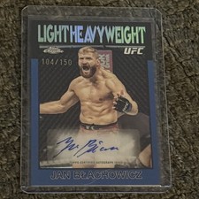 2025/26 Topps Chrome Ufc Jan Blachowicz Autograph Card  /150￼￼￼