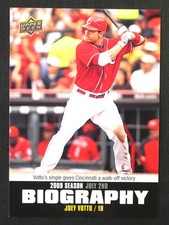 2010 UPPER DECK Joey Votto BIOGRAPHY #SB-107