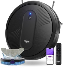 (USED) MONSGA MR1 Robot Vacuum Cleaner with Mop 3 in 1 and Mop Robotic Vacuum