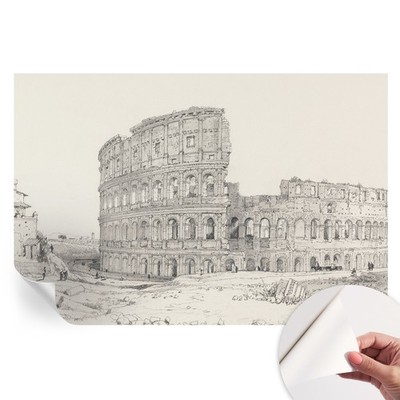 Easy Install Wall Decor Wallpaper Classic Architecture In A Delicate Approach