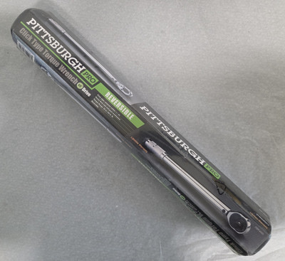 NEW SEALED Pittsburgh Pro 1/2'' Drive Click Type Torque Wrench 20-150 Ft Lb 62431