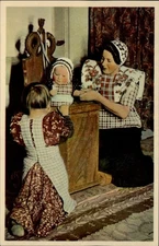 RPPC Children In De Kakstoel Spakenburg Netherlands vintage postcard k690