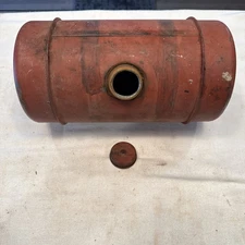 Antique Vintage Wisconsin Small Engine Gas Tank Original Used 12in W 6.5in Tall