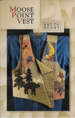 Art To Heart, Moose Point Vest Pattern UNCUT