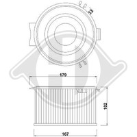 DCI0036 Filter, Innenraumluft FüR VW Transporter IV Bus (70B, 70C, 7DB, 7DK, 70J
