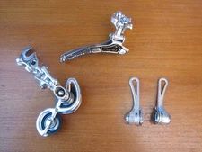 Huret Jubilee Rear, Clamp On Front Derailleur, Simplex Retrofriction Shifters