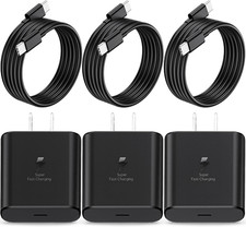 45W Super Fast Charging Type C Chargers USB C Charger Block for Galaxy S26/S25