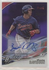 2016 Bowman Platinum Top Prospects Purple /150 Braxton Davidson #TPA-BD Auto 8d2