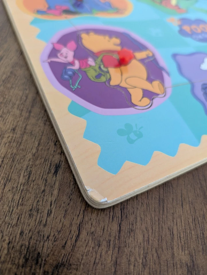 Vintage 90s Winnie the Pooh wooden peg puzzle. - image 3 of 3
