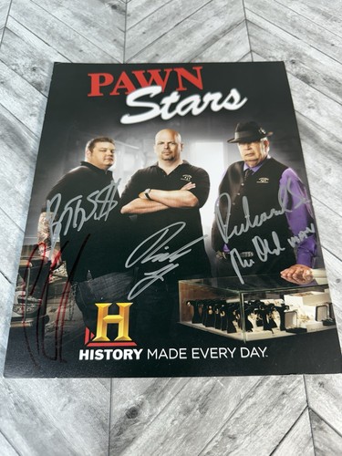 Pawn Stars 8 x 10 signiert 4 Autogramme