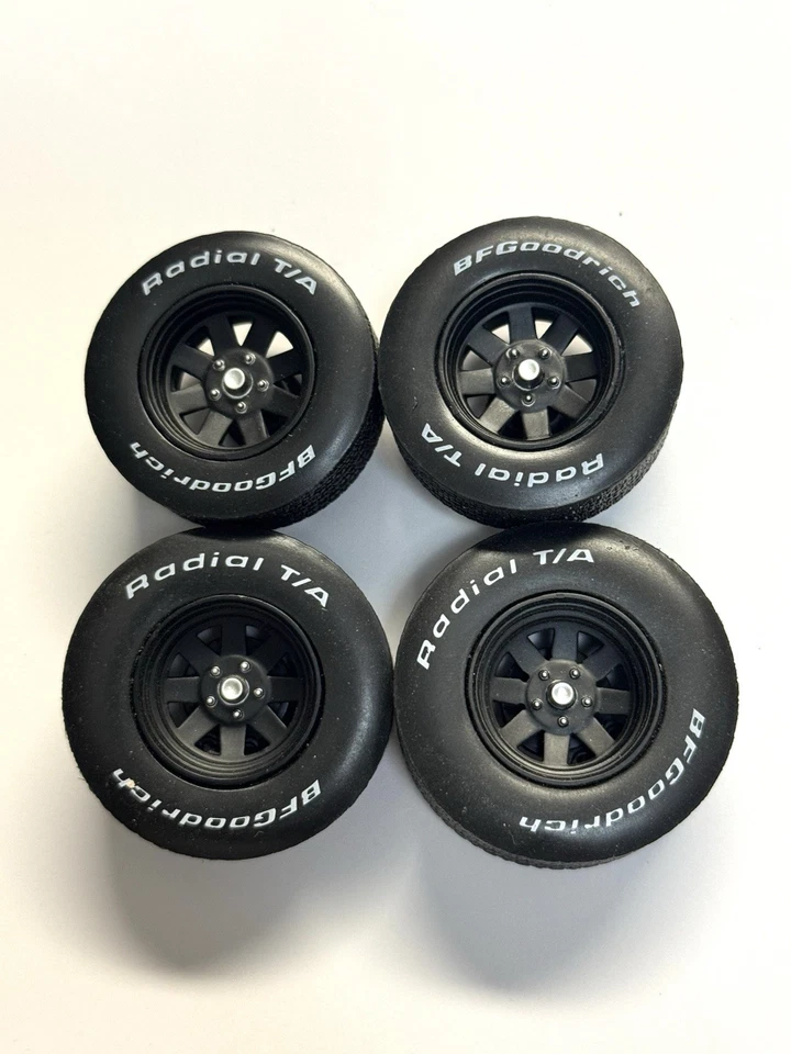 Black Sunraysia Wheels & Bf Goodrich  Radial T/A Tires 1/18 Greenlight HTF ! - Image 2 of 4