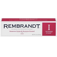 REMBRANDT Intense Stain Whitening Toothpaste 3.52 Ounce Pack of 2 , Mint