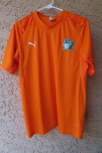Côte d'Ivoire Soccer Jersey Orange with Côte d'Ivoire Label size MED (SEE DESC)