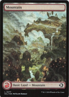 Mountain (0277) - FOIL - L Lorwyn Eclipsed 277 - MTG