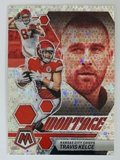 2023 Panini Mosaic Travis Kelce Silver No Huddle Montage #M-27 Kansas City Chief