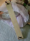 Vintage Large Porcelain Doll Sitting On a Swing Set. Hangable. Brown Hair, Dress — photo 9