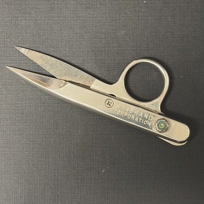 Vintage 4.5'' Snips Scissors Sunbrand Corp Gold Seal Thread Snips St. Pete USA