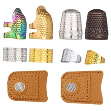 10pcs Sewing Thimble Hand-Working, Adjustable Metal Thimbles Finger 10PCS