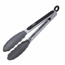 Westmark Servierzange, Mit Silikonlaffen und gummierten Griffen, L&auml;nge: 21 cm