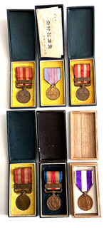 Lot of 6 Japanese Medals WWII and pre War