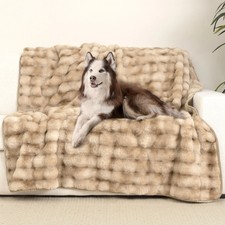 Brentwood Oversized Waterproof Pet Blanket  Furniture Protector, Bubble Fur