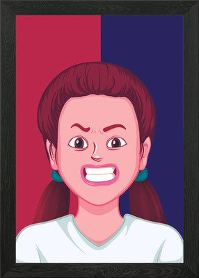 Gesichtsausdrücke Gerahmtes Wandbild Poster Leinwanddruck Bild
