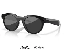Oakley x Meta AI Glasses HSTN 00W8002 03 Black Frame w/ Black Prizm Lenses *NIB